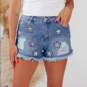 Broadway Star Denim Shorts
